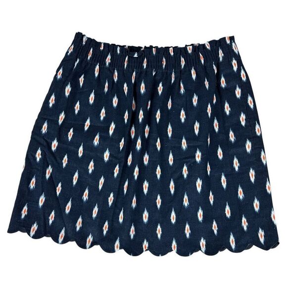 J. Crew Women's Printed scalloped sidewalk skirt size 10 NEW - Picture 2 of 10